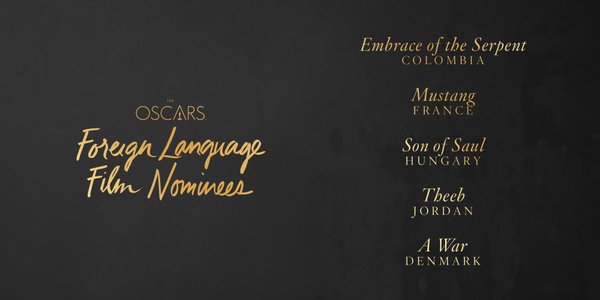 Oscars 2016 best foreign language film