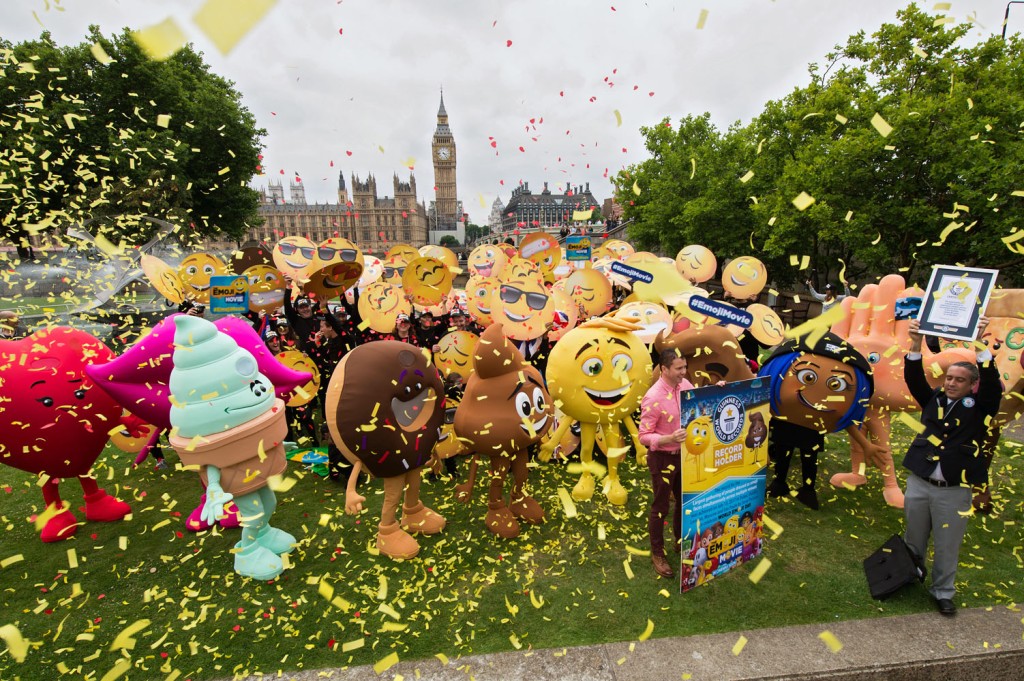 ‘The Emoji Movie’ sets world record of largest crowd dressed as emoji faces